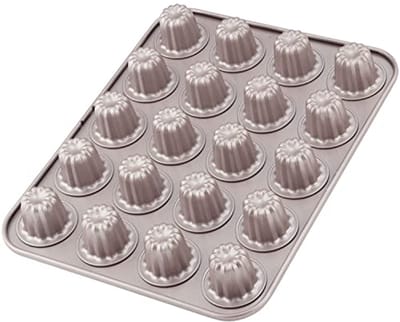 Mini Canele Bakvorm - 20-holte Anti-aanbak Muffin Koekjesvorm voor Oven