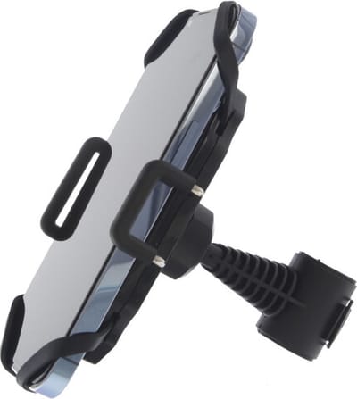 Premium Telefoonhouder voor Scooter & Motor - Windschermbevestiging - 360° Draaibaar - 6-Punts Bevestiging - Trillingsvrij - Geschikt voor iPhone, Samsung & Android - MANOS LIBRES Model E Pro