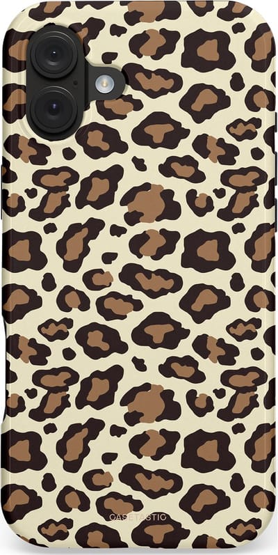 Casetastic hoesje geschikt voor Apple iPhone 16 Plus - MagSafe - Dubbellaagse bescherming - Gevaarlijk geduld - Fashion Case - Taupe Zwart