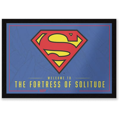 DC Comics Welcome To The Fortress Of Solitude Entrance Mat