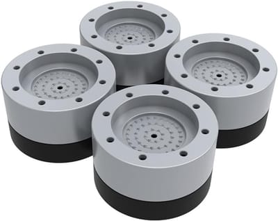 Vibratieabsorberende voeten voor wasmachine, universele rubberen pads, schokdempers en anti-vibratie oplossing voor optimale stabiliteit