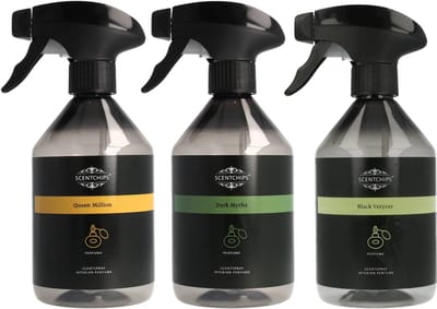 Scentchips Queen Million + Dark Myths + Black Vetyver Interieurspray Set - Roomspray – Huisparfum – Huisspray – Geurspray – Set van 3 - 500ML