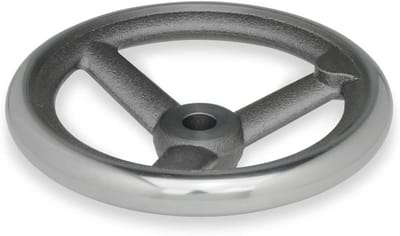 Handwiel Gietijzer - Bedieningswiel Machinebouw - Machineonderdeel Instellen - Solide Gietijzeren Constructie - 160mm Diameter 14mm Boring