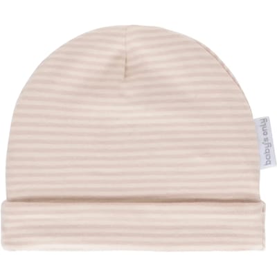 Baby's Only Mutsje Stripe - Baby Muts - Oud Roze - 3-6 mnd - 100% ecologisch katoen - GOTS