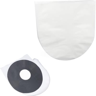 50 Stuks Semi-Transparante Platenhoezen voor Bescherming van Vinyl Albums, Duurzaam en Antistatisch, 12 Inch Binnenhoezen voor Platenverzameling