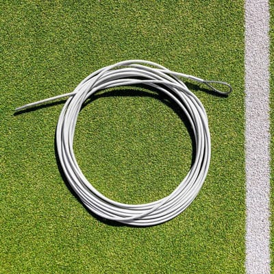 Tennis Net Draadkabel - Sport Net Onderdeel - Dubbel Spel Tennis - Sterke Staaldraad Constructie - 42ft Lengte