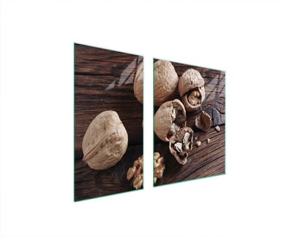 TMK ArtDeko - Beschermglasplaat voor Fornuis - 90x52 cm - Hazelnoot