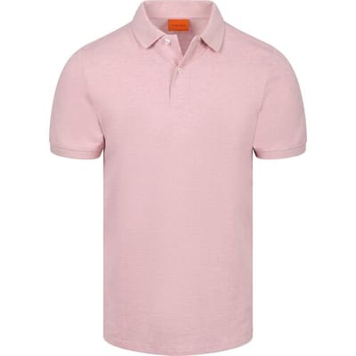 Suitable Poloshirt MEL Pique Roze - Maat XXL - Heren - Polo shirt Heren met Korte mouw
