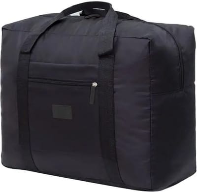 Without Lemon - Unisex Opvouwbare Reis Tas - Waterdicht - Travel bag - Ritssluiting - Draagbaar - Handbagage - Handcarry - Reizen - 48x32x16CM - Zwart