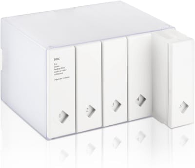 Kleurige opbergdoos voor 120 CD's of DVD's, ideaal voor opslag en organisatie van media en films