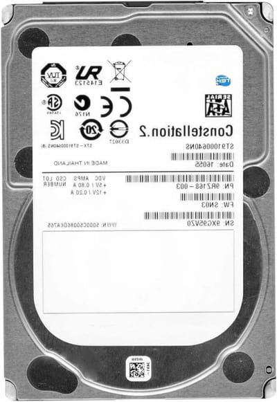 Interne Harde Schijf - Harde Schijf Opslagstation - Data Opslag - Enterprise Betrouwbaarheid - 1TB - Zilver