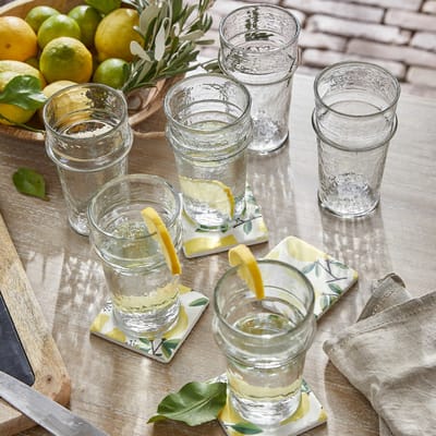 LOBERON Glas set van 6 Avrilla helder