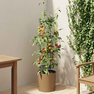 vidaXL - Tomatenteler - Naturo - ECO - Ø - 29 - x - 106 - cm - WPC