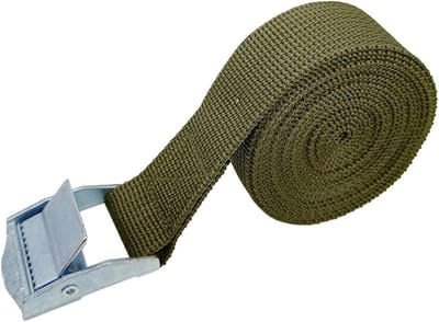 Vrachtriemen Set - Spanbanden Sjorbanden - Bagage Vastzetten - Sterke Ratelbevestiging - 5 Meter Lengte - Groen