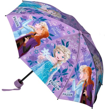 Disney Frozen Paraplu, Go with your Heart - Ø 90 x 24/55 cm - Polyester