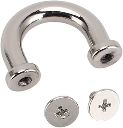 Set van 10 U-vormige metalen D-ring connector gespen voor handwerk, eenvoudig te installeren, ideaal voor leren ambachten en DIY-projecten
