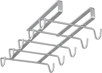 Metaltex - Kopjeshouder - Mokkenrek - Ophangen zonder boren - Zilver