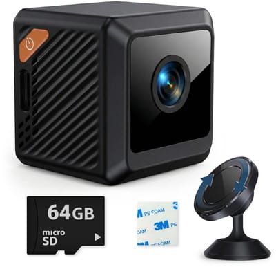 UPLY Spy Camera - Verborgen Camera - 64GB SD Kaart - Mini Camera Verborgen - Spycam - WiFi 1080P - Nachtzicht Bewegingsdetectie - Met App - Draadloos - Kleine Spionage Camera