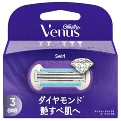 Gillette Japan - Venus Swirl Razor For Glossy Skin Body Blade 3 pcs Refill