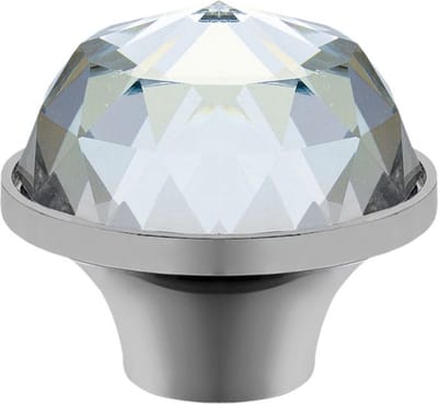 GTV - Deurknop - Kristal Chroom - Halfrond