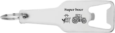 Akyol - super boer flesopener - Boer - de beste boer - boeren - leuk cadeau voor iemand die boer is - 105 x 25mm