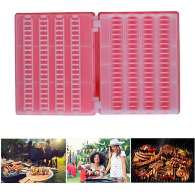 Outil Brochette de Viande Barbecue Appareil Brochette de Viande Portatif Fabricant de Kebab Barbecue L