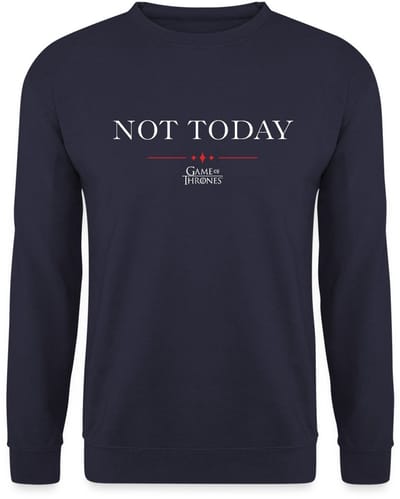 Game Of Thrones Not Today Citaat Sweater Heren