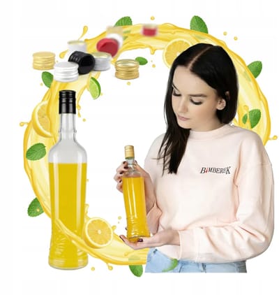 Bimberek TOAST Serie - Glazen Fles - 500ml - Inclusief Dop - Ideaal voor Dranken