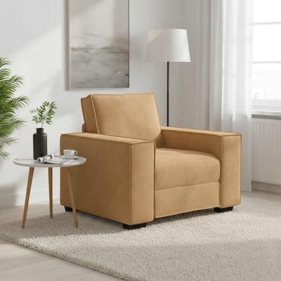 vidaXL - Sofastoel - Bruin - 100x78x84 - cm - Fluweel