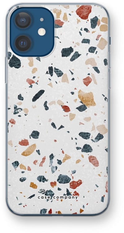 Case Company® - Hoesje geschikt voor iPhone 12 hoesje - Terrazzo N°4 - Soft Cover Telefoonhoesje - Bescherming aan alle Kanten en Schermrand