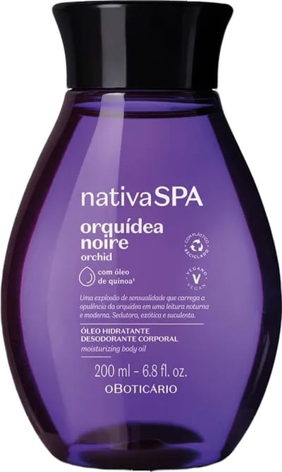 NATIVA SPA Black Orchid Body Noir Oil 200ml