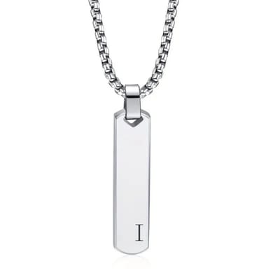 Livano Ketting - Heren - Staal - Nep zilver - Met Hanger - I