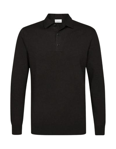 Profuomo Polo One Piece Polos Donkerbruin Ppxj30003