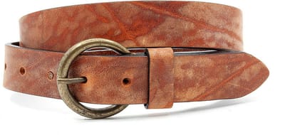 Leren kinderriem roest - 3 cm breed - Leer - Jeans riem - Stoer - Maat 70