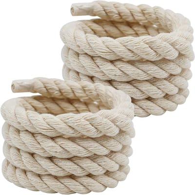 Leren Sneakers Veters van Hoge Kwaliteit in Wit en Off White - 150 cm, 8 mm Dikte, Perfect voor Air Force 1 en Andere Sneakers