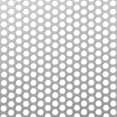Geperforeerde Stalen Plaat met Ronde Gaten 250x500mm - 1mm Dik