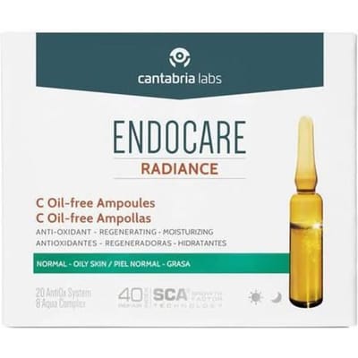 Ampullen - ENDCARE - Endocare Radiance C - 10 Ampullen - Olievrij - Alle huidtypes