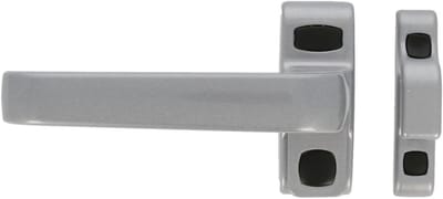 Deur en Raamslot - Hendel Sluiting - Binnen Deuren Beveiligen - Vergrendelbare Handgreep - 122 x 70 mm - Zilver