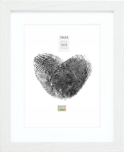 Deknudt Frames fotolijst - wit met passe-partout - 13x18 / 18x24 cm