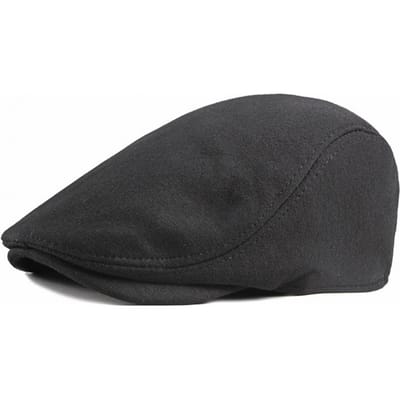 Heren Retro Geavanceerde Hoed Effen Kleur Casual Draagbaar Zon Anti UV Literaire Krantenjongenspet Voorwaartse Pet Dames Engelse Stijl B One Size