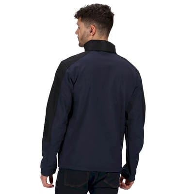 Regatta Heren Hydroforce 3-laags Membraan Waterdichte Ademende Softshell-jassen (Marine / Zwart)