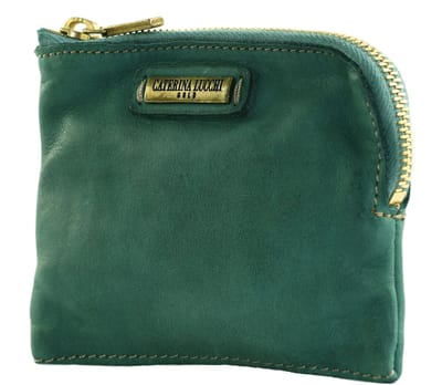 CATERINA LUCCHI Leren kaarthoes Fanny Wallet Pino groen