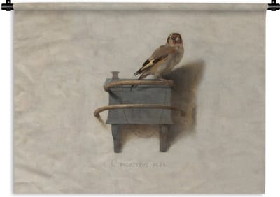 Wandkleed - Wanddoek - Het Puttertje - Schilderij - Fabricius - Oude Meester - 120x90 cm - Wandtapijt