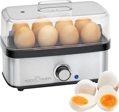 Eierkoker voor maximaal 8 eieren - Omelet/zakfunctie - Controlelampje & zoemer