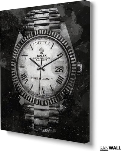 Luxe Canvas Schilderij Rolex | 40x60 | Woonkamer | Slaapkamer | Kantoor | Muziek | Design | Art | Modern | ** 4CM DIK! 3D EFFECT**