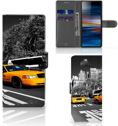 Sony Xperia 10 Flip Cover New York Taxi