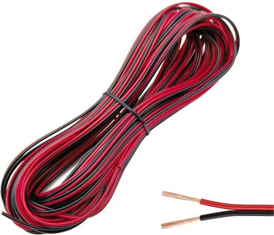 10m 22AWG Electric Wire Red Black Dual Core Cable - Parallel Wire for Lighting and Electronic Lamps stroomkabel 3 aderige