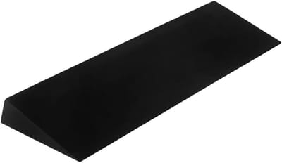 Fitness Wiggen - Schuine Plank - Krachttraining Verbeteren - Verstelbare Steun - 51 x 15 cm - Zwart