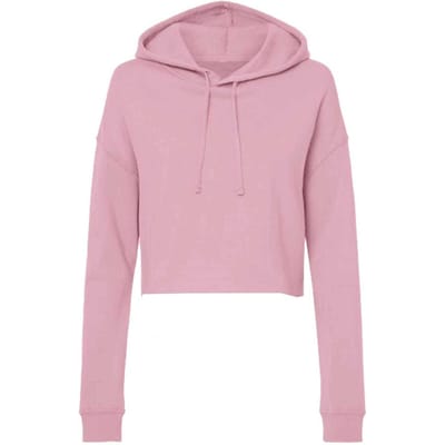 Miso Korte hoodie met trekkoord voor dames (Roze)