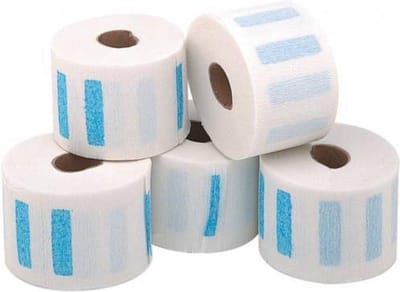 HD Shop - Nekpapier voor kappers - pak van 5 ROLLEN - Halskragen / Barbier Staaf met 5 Rollen